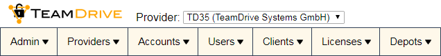 TeamDrive_AdminConsole_Main_Menue_png