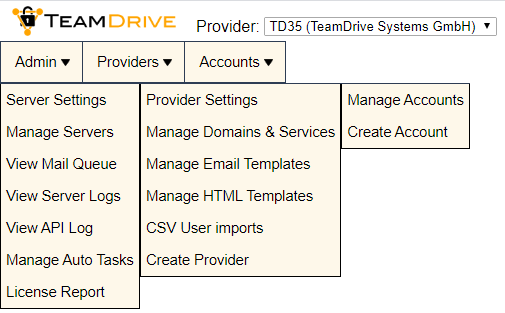 TeamDrive_AdminConsole_Main_Menue_png